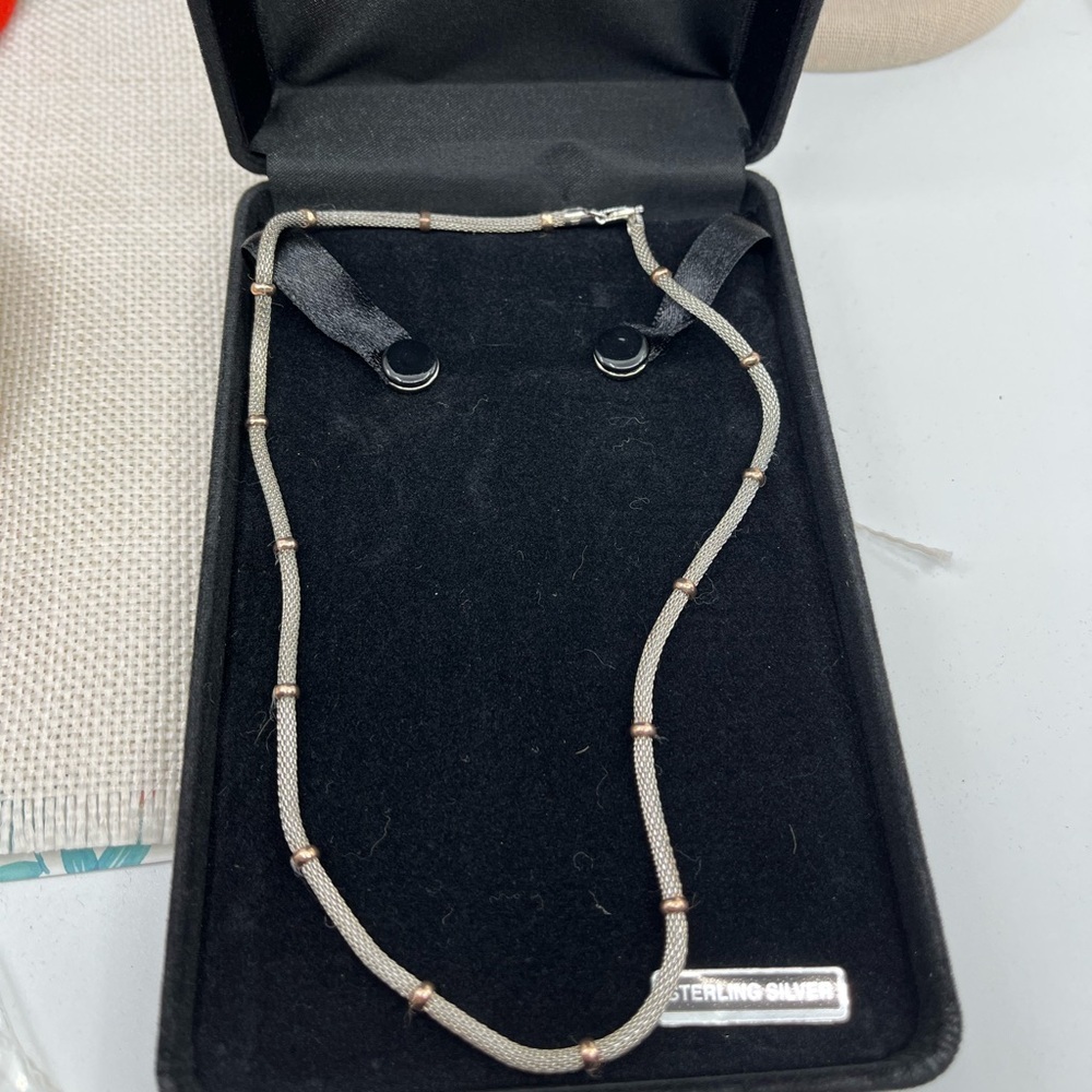 Vintage 925 Sterling Silver MILOR Italy Necklace – Estate Collection - Picture 12 of 14
